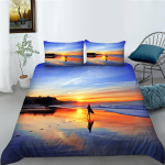 Kodune voodipesukomplekt Maastik Maalimine Teema Tekikate Padjap&uuml;&uuml;r Voodilina/kaheinimesevoodi t&auml;issuuruses voodipesu Kodukaunistus DE 155x200cm