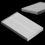 100 * 60 * 10 mm alumiiniumradiaatori jahuti jahutusradiaatori kiip LED IC j&otilde;utransistoridele