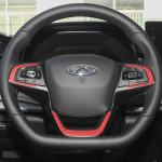 Car Styling For Chery TIGGO 7 pro  2022 Steering Wheel Car Stickers Accessories Interior Decoration Automobiles carbon texture black gray