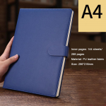 (Tasuta logo graveerimine) A4 suur &auml;rim&auml;rkmik, nahkkaanega m&auml;rkmik, 144 koosolekuprotokolli, kohandatud keemia&otilde;pilaste p&auml;evik, t&ouml;&ouml;p&auml;evik A4 hertsog sinine v&auml;rv