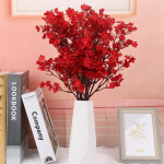 6 kimpu Gypsophila kunstlilled, siidist kunstkipslill t&otilde;eline puutepuu &otilde;itsemine pulmadeks Pruudipeoks meisterdamine kodu lilleseade sisekujundus punane