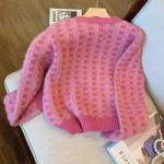 Naiste roosad kardiganid s&uuml;giseks ja talveks vabaaja pikad kootud kardiganid naiste kampsun mantel Uued kardiganid naiste riided one size roosa