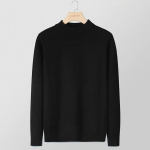 Naiste meeste 5XL kontorir&otilde;ivad, kootud pluus, kudumid poolkaelusega kampsun Korea s&uuml;gisriided, pulloverid, luksuslikud r&otilde;ivad mehele 2023 S must