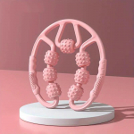 360&deg; rulljalgade masseerija lihaste l&otilde;dvestamiseks ja vereringe parandamiseks roosa