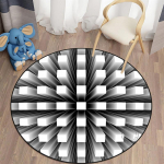 3D auguga &uuml;mmargune vaip p&otilde;randamatt Padja ala vaip elutoa vaip Lauamatt pol&uuml;ester lastetoa sisustus Uksematt 60cm x 60cm