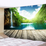 Mets elupuu Dekoratiivne seinavaibad Maastikud tuba Esteetiline laste boheemlaslik kodukaunistus kunst rippuv stseen 230*150cm