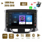 8-tolline 2-din Android-autostereo raadio LADA Xray 2015-2019 jaoks koos nupunupuga GPS-navigatsiooniga multimeediumivideopleier 1+32 GB 1+32GB