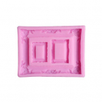 Retrofoto DIY Fondant Frame Silikoonvormid Savikoogid &Scaron;okolaadist dekoratiivt&ouml;&ouml;riist