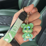 Internetikuulsus V&auml;givaldne karu loominguline multikas gradientfiguur kameeleon karu v&otilde;tmehoidja autotarvikud paari koti ripats