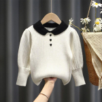 Kampsun T&uuml;druku &uuml;hev&auml;rviline kilpkaelus T&uuml;drukule Kevad s&uuml;gis Laste kudumid V&auml;ikelaste Laste k&uuml;lmad riided 90