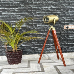 Moodne messingist stuudioprožektori p&otilde;randalamp K&auml;sitsi valmistatud merejala statiivi kohtvalgusti disainlamp E 27 kerge kodukaunistus