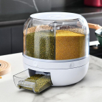 Koduk&ouml;&ouml;gi korraldaja 6 v&otilde;re plastikust hoiukonteiner Toidukonteiner S&auml;ilituskarp hulgikonteinerid purgid teravilja jaoturi jaoks 2022