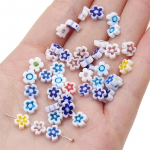 10 tk 6 mm k&auml;sitsi valmistatud lambiv&auml;rvi klaasist amuletid lillehelmed meisterdamiseks kaelakee k&auml;ev&otilde;ru k&otilde;rvar&otilde;nga ehete meisterdamiseks 6mm 10pcs