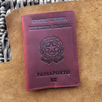 Ehtsast nahast Itaalia passi&uuml;mbris Funda Porta capa passaporto Business Unisex vastupidav Itaalia passihoidja porttapassaport