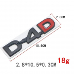 D4D D-4D logoga autokleebise embleemi m&auml;rgi kleebised T/oyota P/rado L/ja C/ruiser F/ortuner T/undra V/ios H/saateseadme H/ilux C/amry C/orolla CHR jaoks style 2