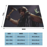 Daryl Dixon Tekid The Walking Dead Film &Otilde;udus Flanell Vinge Pehme Visketekk Tooli Katmiseks Diivan S&uuml;gis/Talv 75x100cm 30x40in