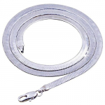 Naised Mehed Lihtne h&otilde;bedaga kaetud lame kingitus Snake Chain kalasaba kaelakee