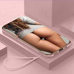 Luksuslik kaetud TPU telefoni&uuml;mbris koos kaelapaelaga Xiaomi Poco F4 F5 M4 M5 X3 X4 X5 13T Redmi Note 10S 11S 10C 13C &uuml;mbristele A27 Girl disain Kaas Xiaomi Poco F1