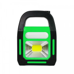 3-&uuml;hes p&auml;ikeseenergia USB-laetav matkalaterna veekindel h&auml;daolukorra taskulamp roheline