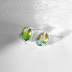 ANENJERY V&auml;rvilised tsirkoonist Snake Stud k&otilde;rvar&otilde;ngad naistele H&otilde;beda v&auml;rvi Ins Style Mood K&otilde;rvar&otilde;ngad Pulmaehted