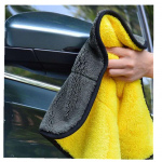 Hallikaskollane kahepoolne autopesur&auml;tik vett imav puhastuslapp Professional Thicken D 30x30