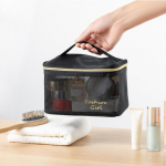 Kahekihiline tualett-tarvete kott Vannitoa kosmeetikavahend Suure mahutavusega kaasaskantav kandekott