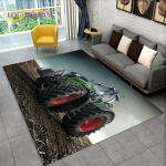 Autotraktori seeria mustriga veoautode ala vaip, vaipvaip kodu elutoa diivani uksemati sisekujunduseks, laste libisemiskindel 3D p&otilde;randamatt 120cm x 160cm