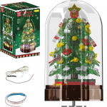 Hallituskuningas 10089 10090 J&otilde;ulud ehitusplokk Maagiline j&otilde;ulumuusika kast LED osadega mudel j&otilde;ulukaunistus kingitus roheline