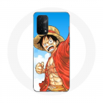 &Uuml;mbris Oppo A74 5G Manga jaoks &Uuml;hes t&uuml;kis Luffy Anime