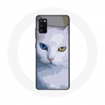 Samsung Galaxy A41 &uuml;mbris T&uuml;rgi kaubik Cat sinine silm ja kollane silm