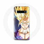 &Uuml;mbris Samsung Galaxy S10 Dragon Ball Manga Goku Angry Face jaoks