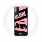 Coque pour Vivo Y72 BTS ARMY Et Blackpink Blink Rose Noir