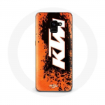 &Uuml;mbris Samsung Galaxy A8 Plus KTM Logo valge oranži taustaga