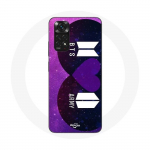 Coque pour Xiaomi Redmi Note 11 4G Bangtan Sonyeondan Logo BTS Et Logo ARMY I Purple You