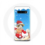 &Uuml;mbris Samsung Galaxy S10 Plus Anime One Piece Luffy Christmas Day 2023 jaoks