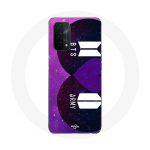Coque pour Oppo A54 5G Bangtan Sonyeondan Logo BTS Et Logo ARMY I Purple You