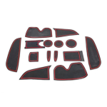 My Good Car Car Rubber Mat Gate Slot Pad Door Pad Non-slip Mats Car Decoration Gate Slot Pad for Citroen C3-XR Car styling 14 punane