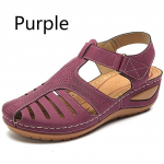 Uued naiste sandaalid suvised vintage kiilu sandaalid vabaaja v&auml;ljal&otilde;igetega naiste kingad Naiste naiste platvorm Retro sandaalid suures suuruses 38