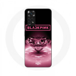 Coque pour Xiaomi Redmi Note 11 4G Wallpaper diamante Blackpink Kpop Logo Rose - Maniacase