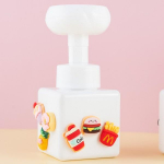 U(gly)LAB Ugly Lab Lovely Joy Peach Blossom Bubble Hand Wash Flower Stamp DIY Sticker, 1 pc, 250ml, Hand Wash + Delicious Dessert