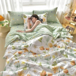 PEIDUO Lihtne kaasaegne &otilde;hukonditsioneer &otilde;huke tekk suvine tekk puuvillane kohev ruuduline tekk voodil mugav tekk quilt100x150cm