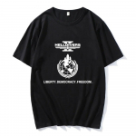 Tulistamism&auml;ng Helldivers T-s&auml;rk Hip Hop T&auml;navar&otilde;ivad Unisex/naiste topsid l&uuml;hikeste varrukatega puuvillane suvine T-s&auml;rk Harajuku meeste s&auml;rgid L