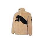 PUMA V&auml;rviplokk Suure Logoga Kunstkarusnahast Soe Jakk Meeste Joped Pruun 848418-20 L