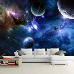 3D Galaxy taustapildid Seinamaal T&auml;histaeva Universumi Kosmose Planeedi Tapeet Elutoa Magamistoa Seinapildid 200 cm(W) x 140 cm(H)