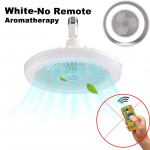 Laeventilaatorid kaugjuhtimispuldi ja valguse LED-lambi ventilaatoriga E27 muunduriga nutikad vaiksed laeventilaatorid magamistoa elutuppa No Remote valge