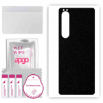 apgo Protective Skin Sticker for the back compatible with Sony Xperia 1 III SOG03, Wrap Film, Foil, Vinyl - Pattern Matte Black