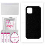 apgo Protective Skin Sticker for the back compatible with Samsung Galaxy A03, Wrap Film, Foil, Vinyl - Pattern Matte Black