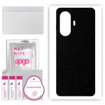 apgo Protective Skin Sticker for the back compatible with Huawei Nova 11 Pro, Wrap Film, Foil, Vinyl - Pattern Matte Black