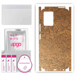 apgo Protective Skin Sticker for the back+sides compatible with Vivo Y75 5G (2022), Full Wrap Film, Foil, Vinyl - Pattern Rusty Copper