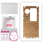 apgo Protective Skin Sticker for the back+sides compatible with Oppo Find N3 Flip, Full Wrap Film, Foil, Vinyl - Pattern Rusty Copper